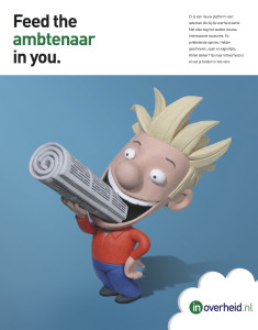 VNU - InOverheid.nl - 'Feed the ambtenaar in you' - Advertentie